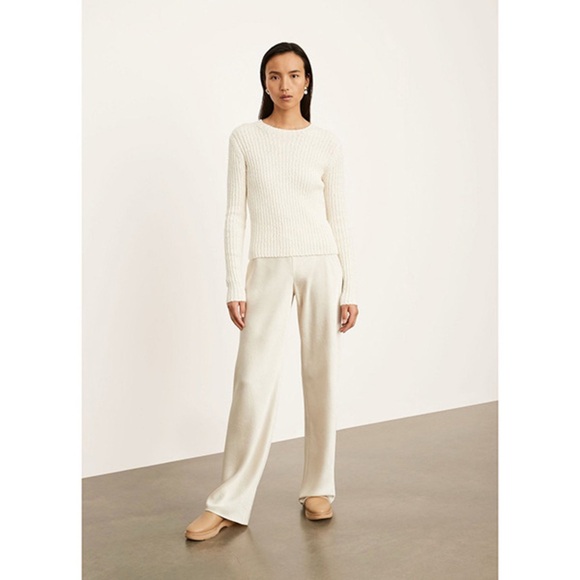 Vince Textured Rib Crew Off White - Picture 12 of 17